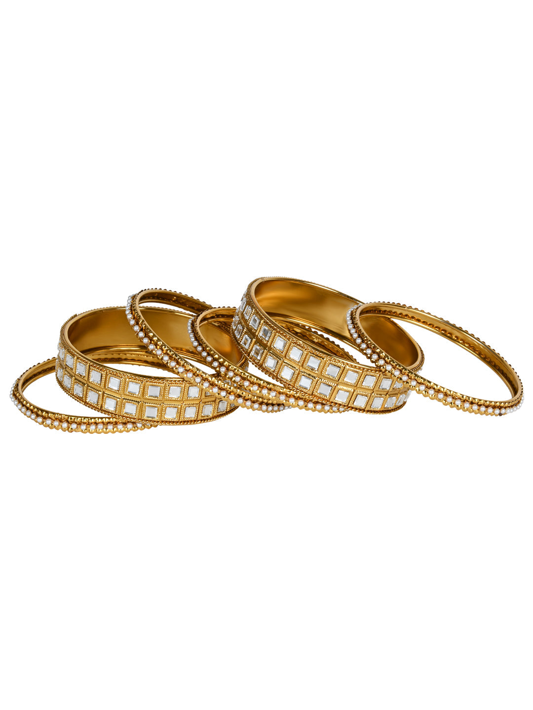 Umaira White Bangles
