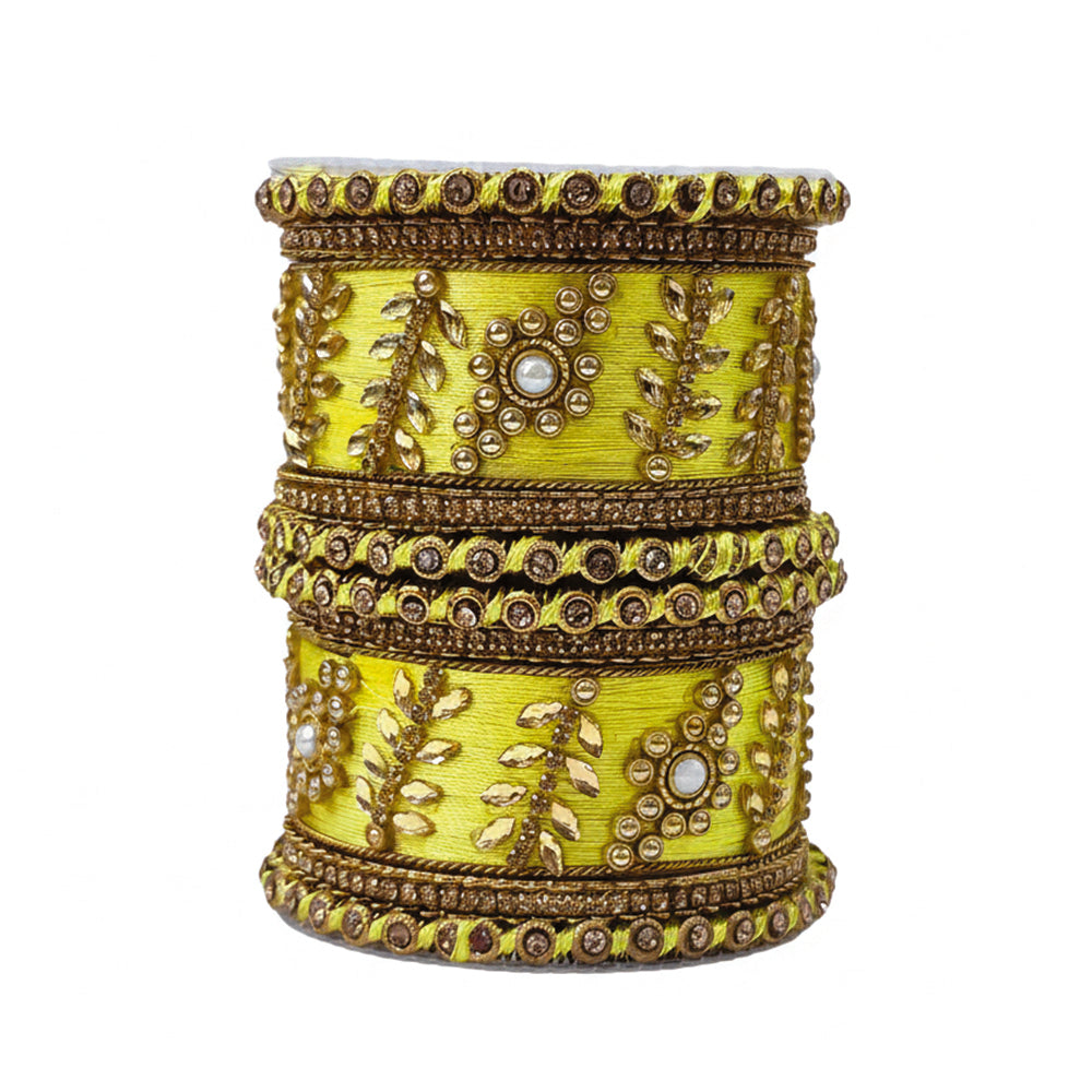Esha Lime Yellow Bangles
