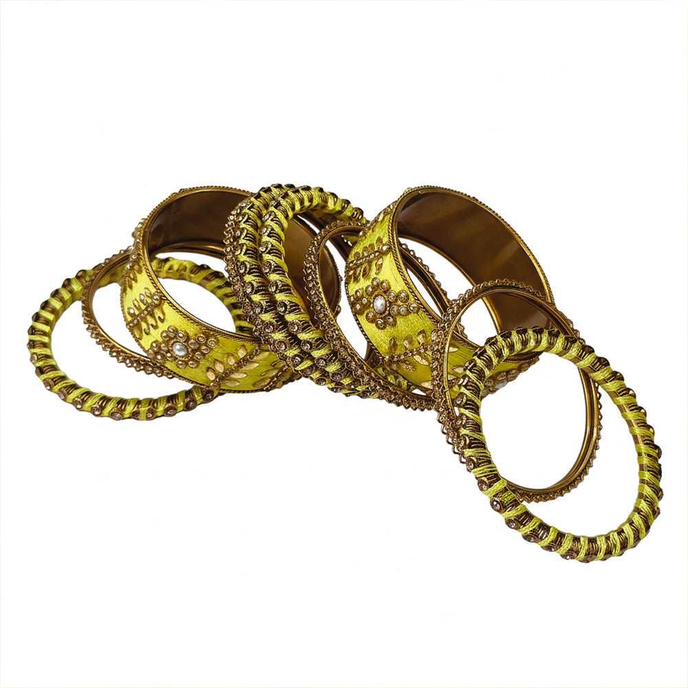 Esha Lime Yellow Bangles