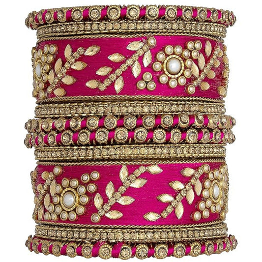 Esha Dark Pink Bangles