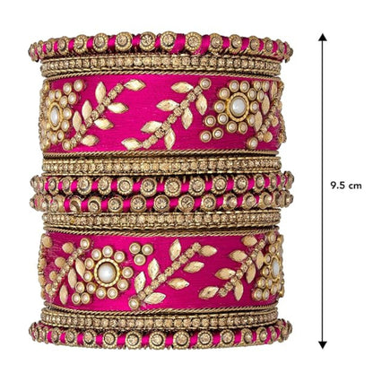Esha Dark Pink Bangles