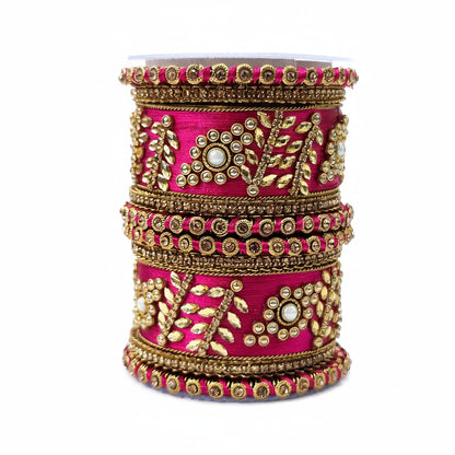 Esha Dark Pink Bangles