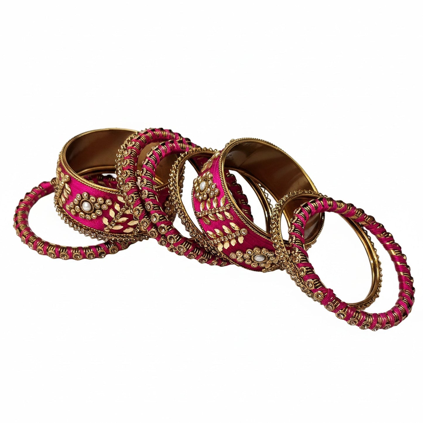 Esha Dark Pink Bangles