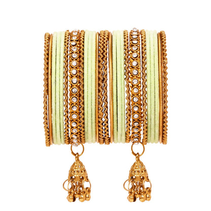 Abiya - Mint Bangles