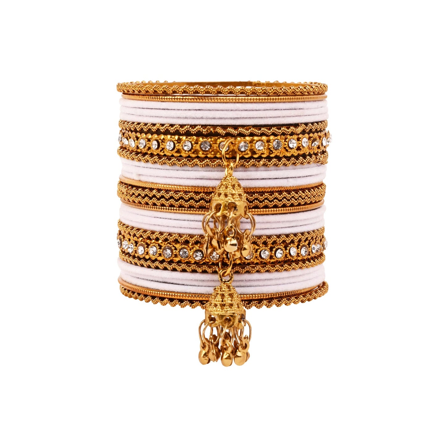 Abiya - White Bangles