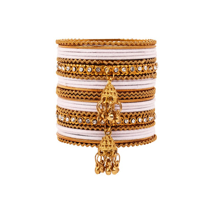 Abiya - White Bangles
