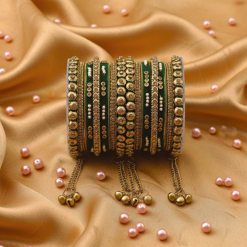 Mythili Green Bangles