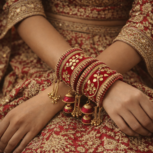 Myra Maroon Bangles