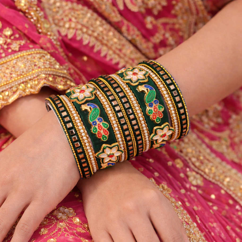 Mahi Green Bangles